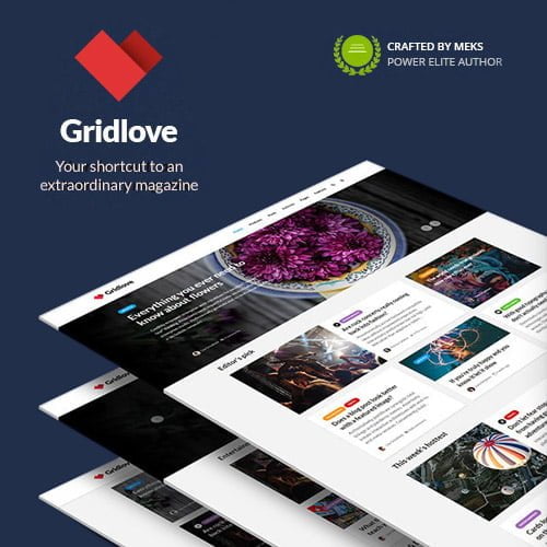Gridlove – Creative Grid Style News & Magazine WordPress Theme