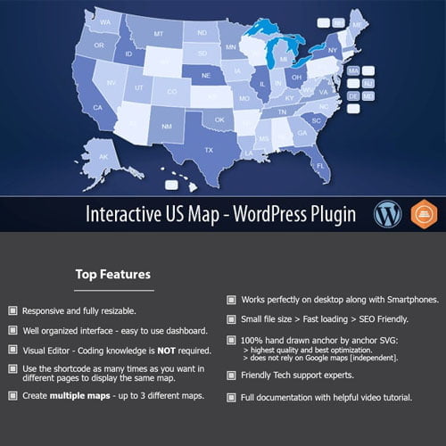 Interactive US Map – WordPress Plugin