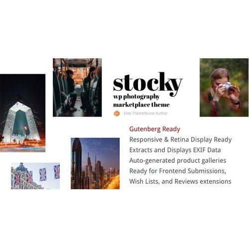 Stocky – A Stock Photography Marketplace Theme