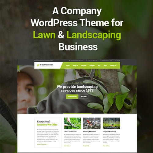 The Landscaper – Lawn & Landscaping WP Theme