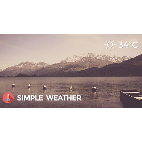 Weather WordPress Shortcode & Widget – Simple Weather Plugin