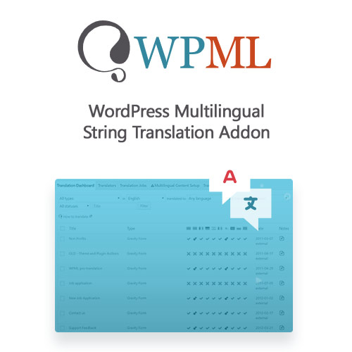 WordPress Multilingual String Translation Addon
