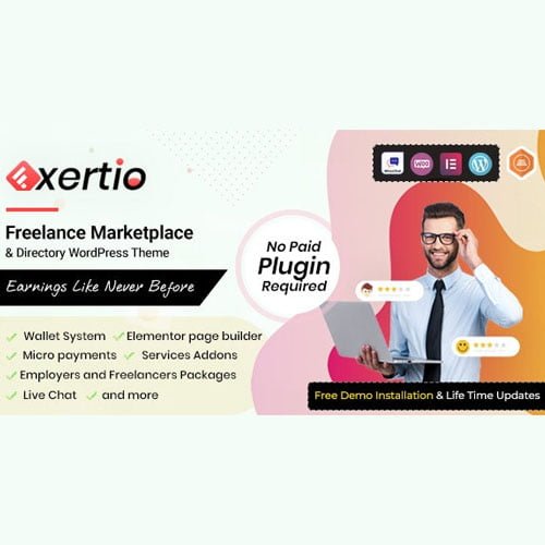 Exertio – Freelance Marketplace WordPress Theme